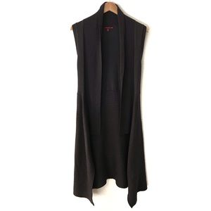 Sleeveless Cardigan Duster Vest | SM